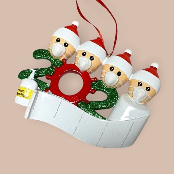 🆕 2020 Covid Ornament - 4 Heads - Picture 2 of 5